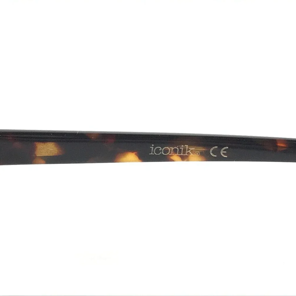 Iconik Eyeglasses Frames Abbey C01 Brown Tortoise Square Full Rim 53-15-140